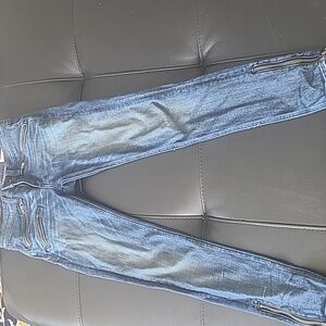 Rag and bone oil stain low rise skinny jeans size 24